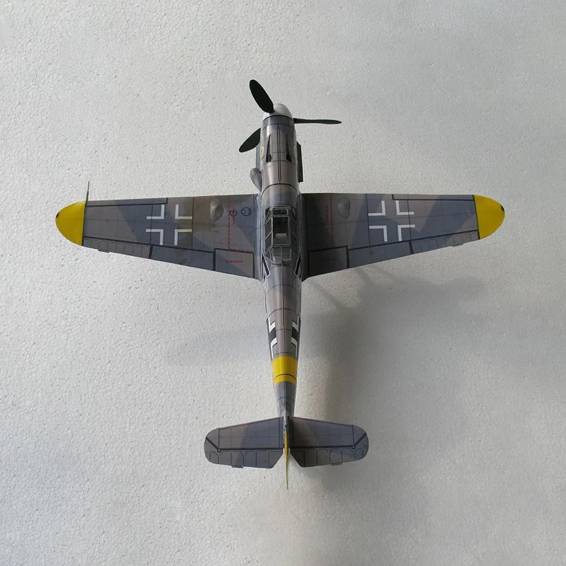 DIY 27 см x 31 1:32 Messerschmitt G6/G14/F2 немецкий самолет 3D Ремесленная Бумажная модель