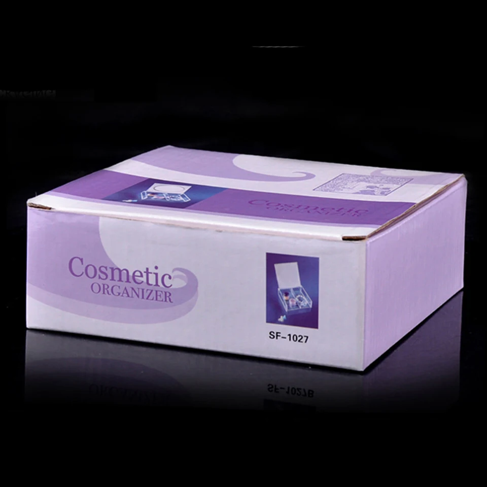 Прозрачный косметический Органайзер для макияжа акриловый ящик контейнер