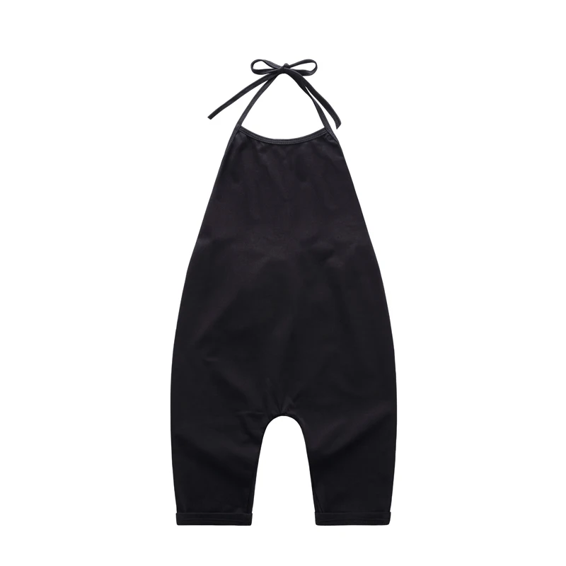 2020 модный детский хлопковый комбинезон на бретельках для маленьких девочек