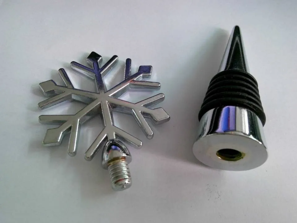 

10/20/30Pcs Snowflake Wine Bottle Stopper Zinc Alloy Wine Cork Wedding Favors