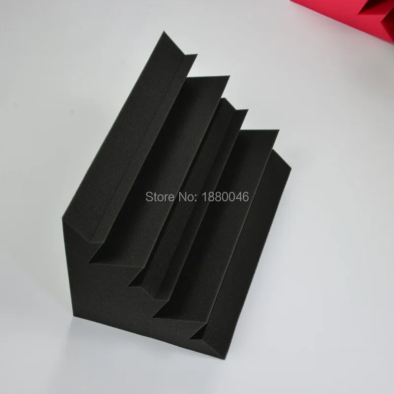 4 шт. 12xx12x24cm мини Угловые басовые ловушки студия пенная панель Звукопоглощающая