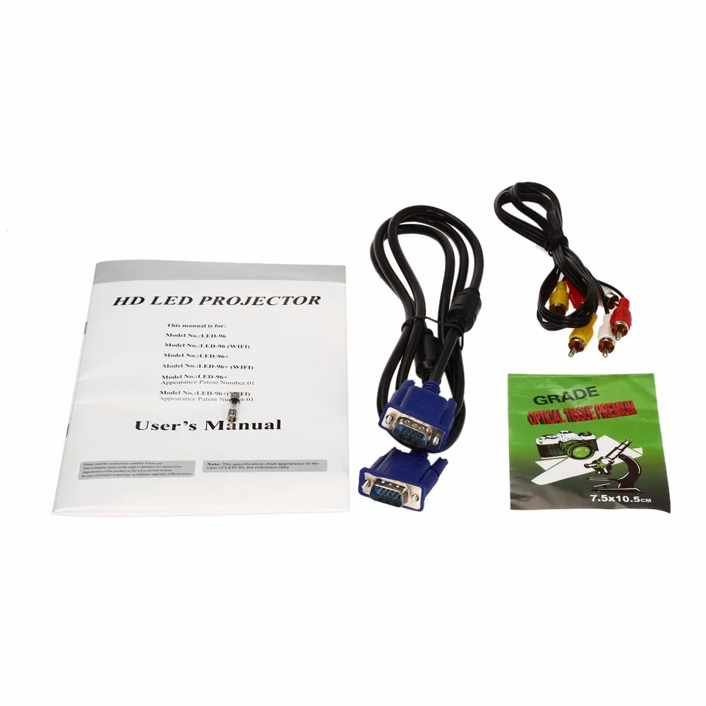 Led 86 Projector Update Version LED 96 Lcd Proyector Wireless Projetor With HDMI USB VGA YPbPr Beamer |