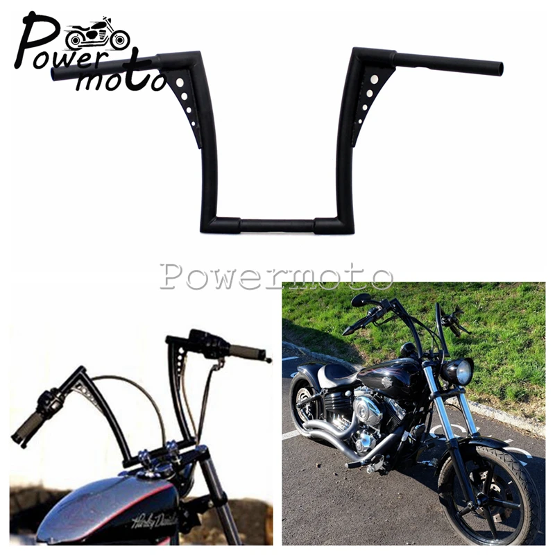 Черная мотоциклетная вешалка для APE Rise 1 1/4 дюйма руль езды на мотоцикле Harley Sportster XL