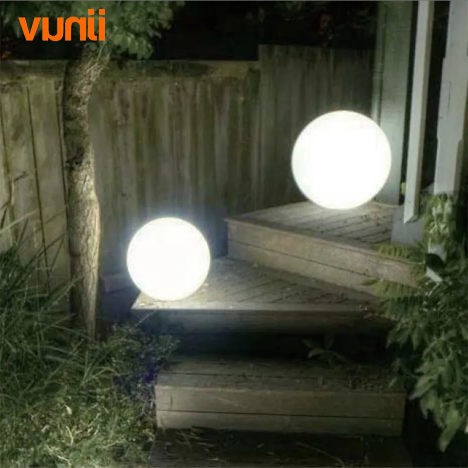 Vunji IP65 Светодиодный Солнечный Шар для сада светильник на солнечной энергии лужайка лампа с светильник с датчиком для дорожки сада Открытый Праздник деко