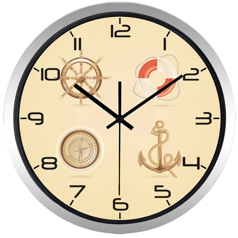 Часы с морским рулем средиземноморские часы|mediterranean clock|sea clockclock men |