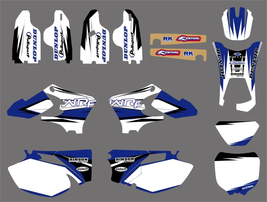 Новые графические фоны для Yamaha WR250F WR450F WRF250 WRF450 2005 2006 WRF 250 450 WR 250F 450F|graphic backgrounds|team
