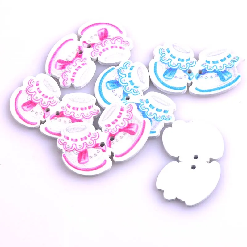 30 шт. деревянные пуговицы для детской обуви 22x35 мм|wooden buttons|painted wooden buttonsbuttons for
