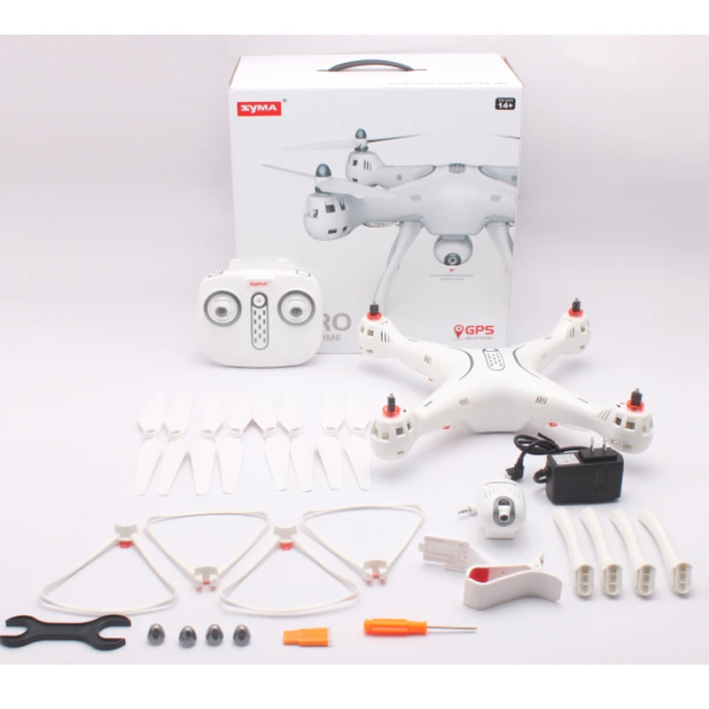 Профессиональный Новый Syma X8 PRO Дроны с HD wifi FPV 720p камера включает gps Квадрокоптер
