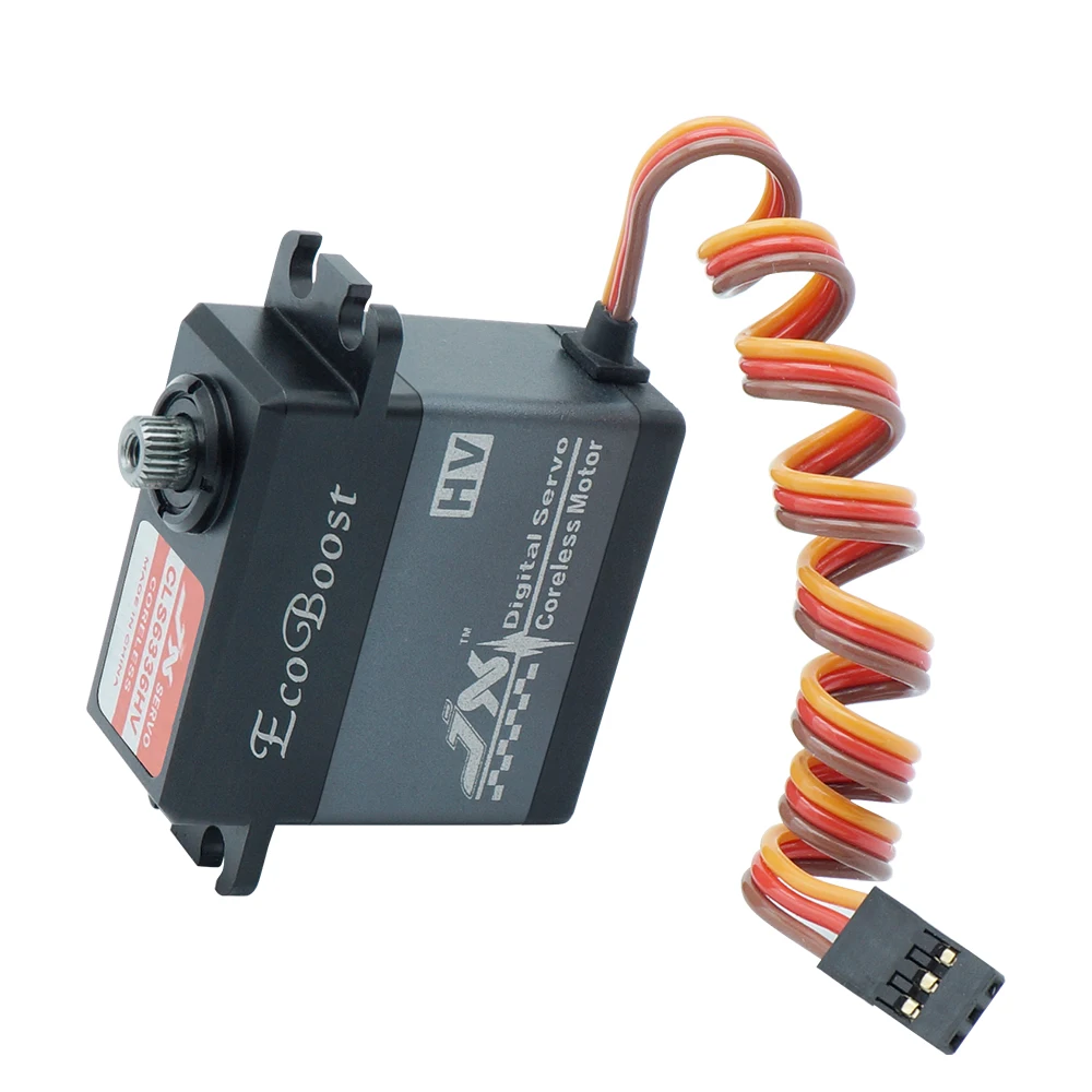 Servo Digital sin n&uacute;cleo JX CLS6336HV, engranaje de Metal con carcasa de aluminio, de alto voltaje, para helic&oacute;ptero 1/8 RC D3P0-3