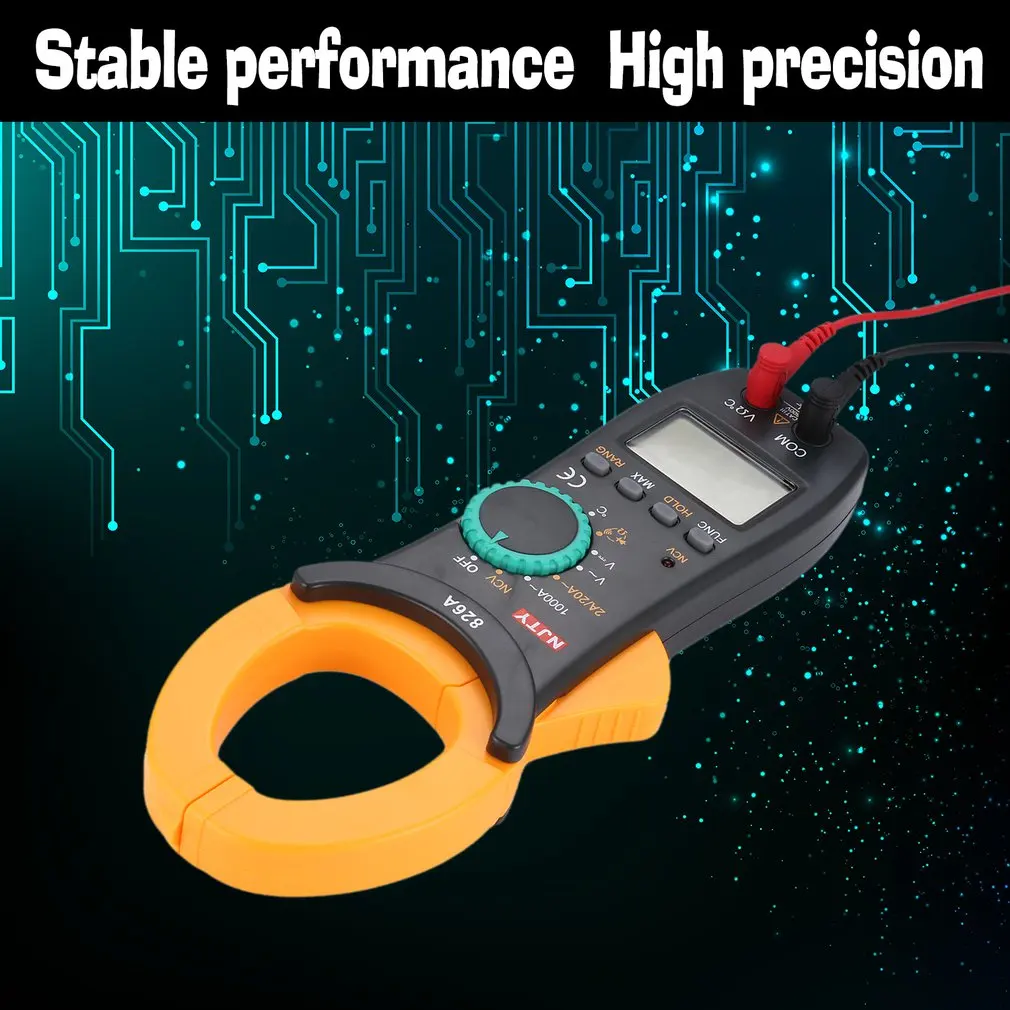 Digital Clamp Meter NJTY DC/AC Volt Amp Ohm Diode Mini Multimeter Ammeter Multitester Current Voltage Resistance Tester NCV | Инструменты