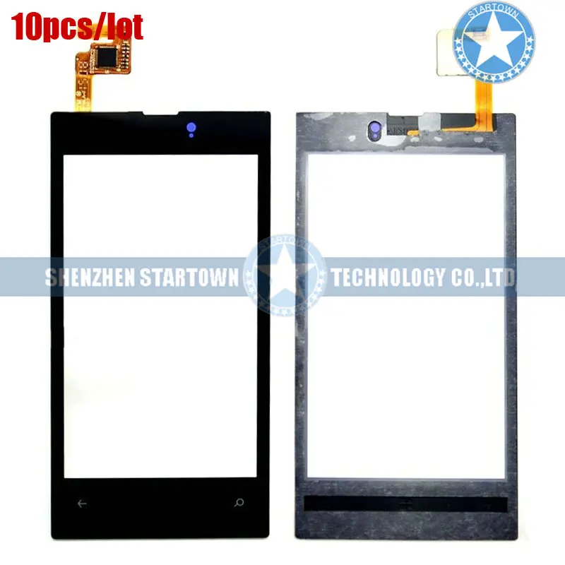 10 шт./лот оригинальный внешний черный сенсорный экран стеклянная линза Панель