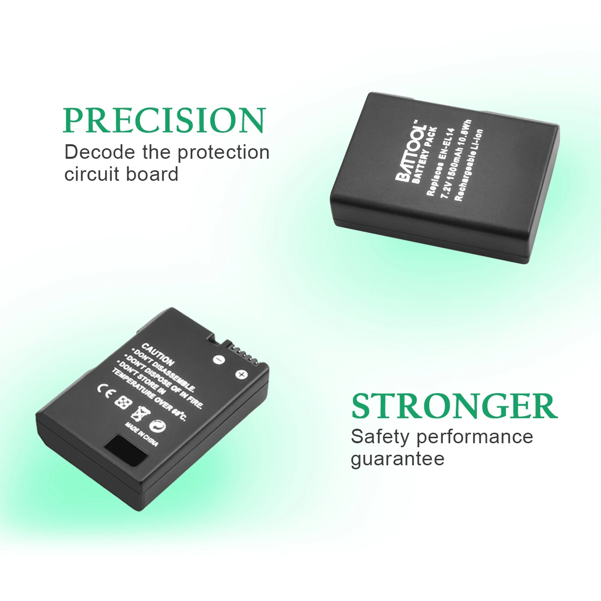 1X 7.2V 1500mAh ENEL14 EN-EL14 Rechargeable Battery for Nikon P7200 P7700 P7100 D5500 D5300 D5200 D3200 D3300 D5100 D3100 L40 |
