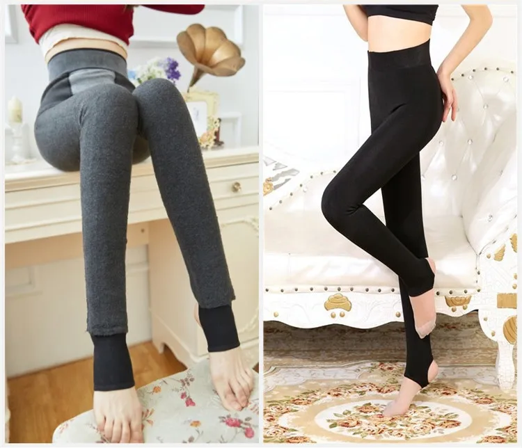 Autumn Winter Fashion Women's Tights High Quality KnittedTights Elastic Waist Slim Warm Thick | Женская одежда