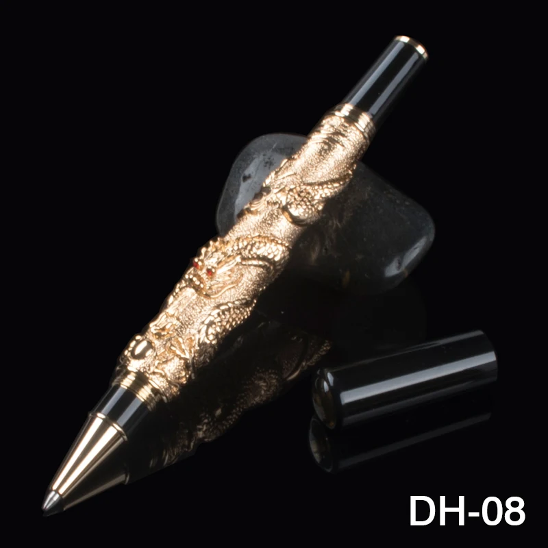 Винтажная Роскошная Шариковая ручка Jinhao с двумя искусственными жемчужинами