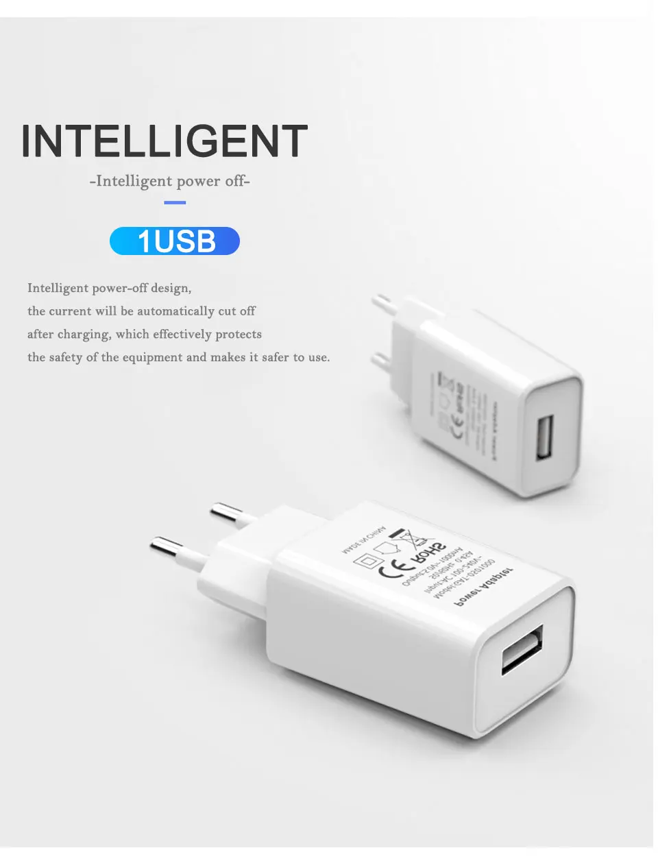 5V1A USB зарядное устройство для мобильного телефона ЕС зарядное устройство вилка CE сертификат путешествия в Италии Швейцария Франция Германия Южная Корея Швеция