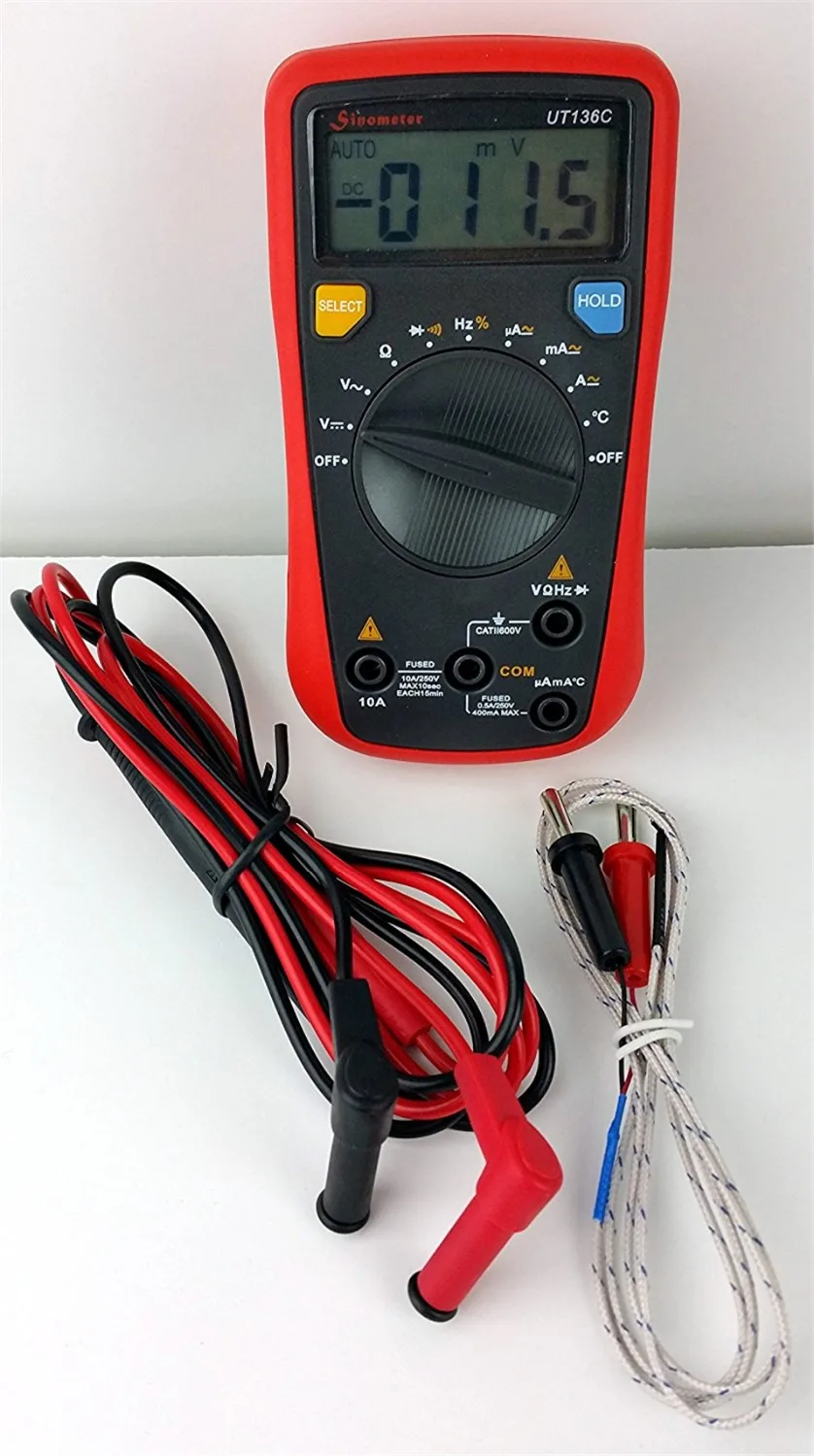 UNI-T UT136C Auto Range Digital Multimeter with Temperature Frequency Resistance AC/DC Voltage Current Measurement | Инструменты