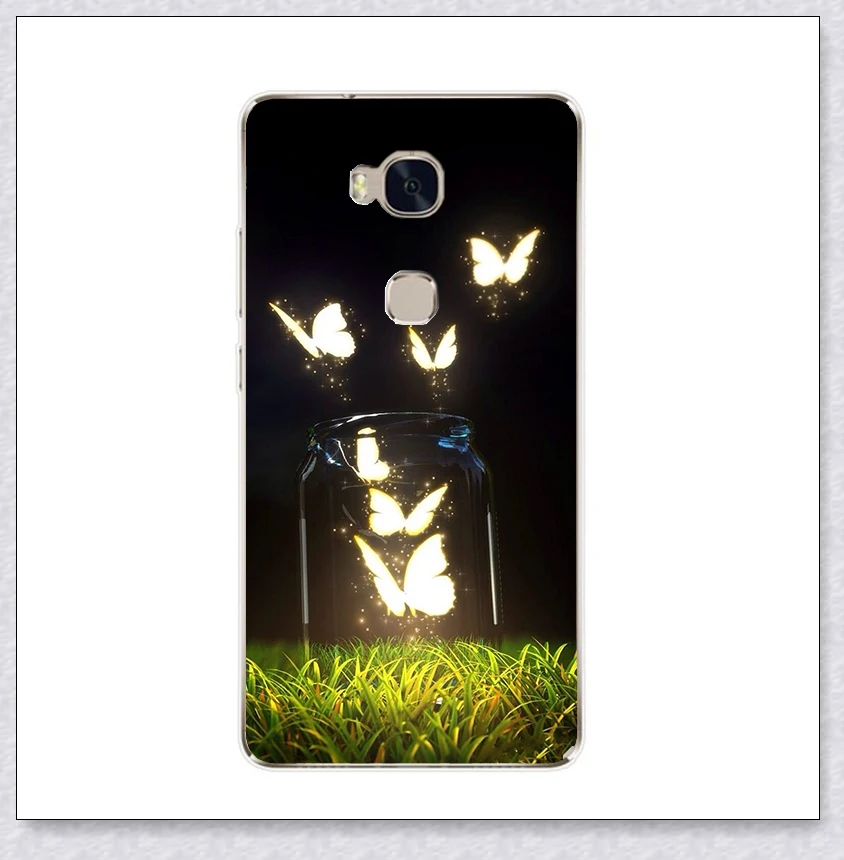 Let the butterfly go Для huawei honor 5X чехол, мягкий ТПУ чехол для huawei honor 5 X GR5, силиконовый защитный чехол для huawei honor 5X, чехол для телефона - Цвет: Let the butterfly go