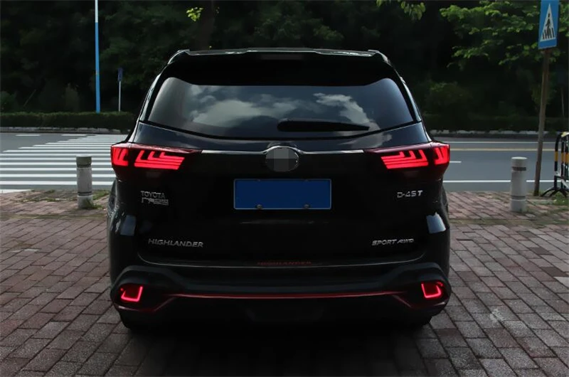 Динамический сигнал поворота задние фонари для Toyota Highlande задние фонари светодиодный DRL ходовые огни задняя парковочная сигнальная лампочка