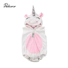 Комбинезон флисовый для новорожденных девочек, без рукавов, с мультяшным рисунком