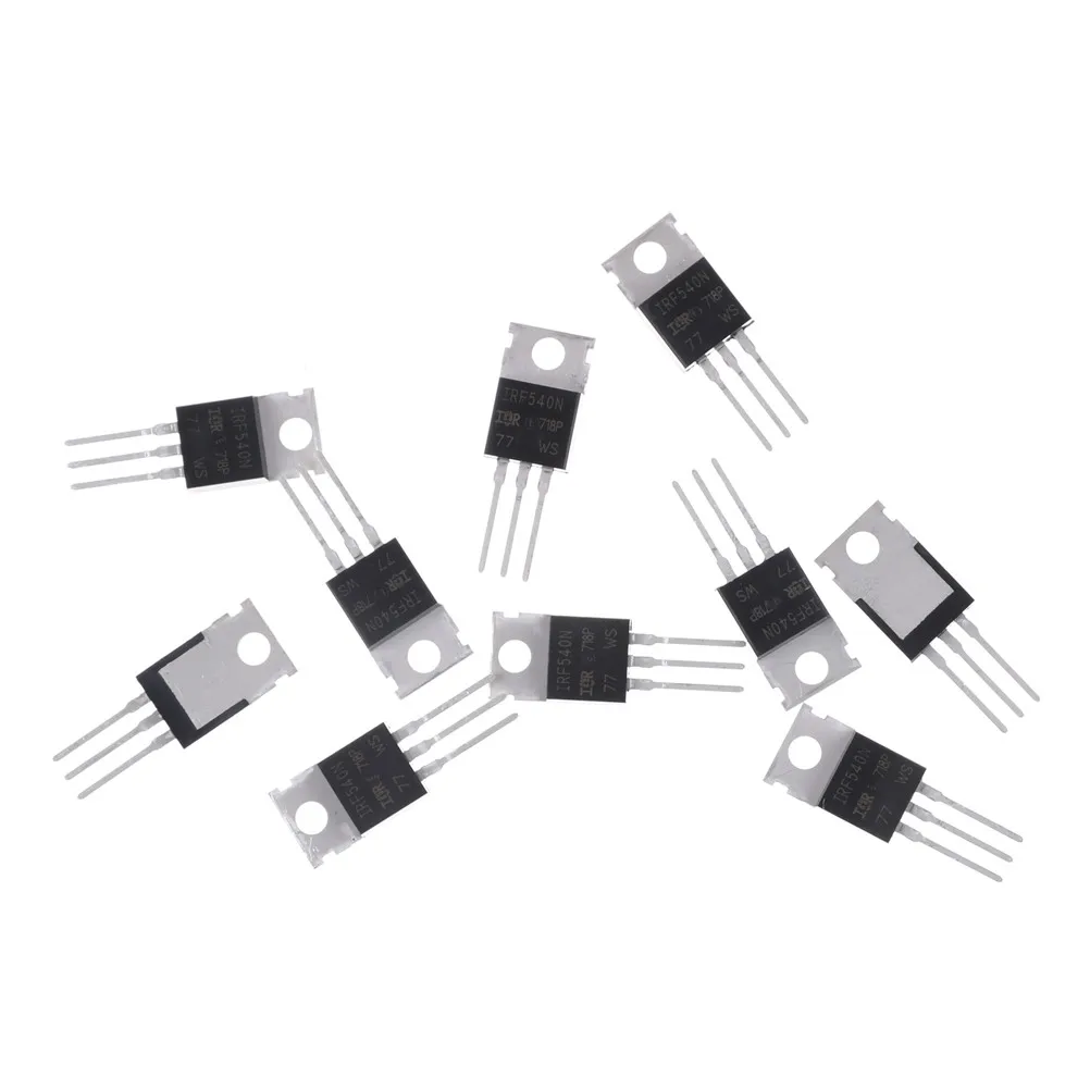 Новые и оригинальные мощные МОП-транзисторы IRF540N TO-220 IRF540NPBF TO220 IRF540 IC 33A 100 в оптом |