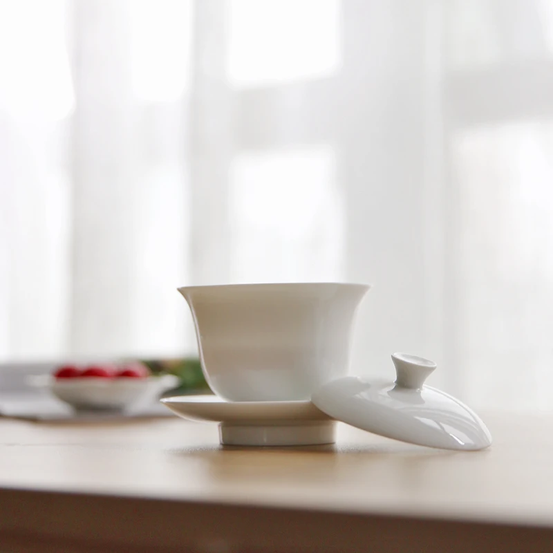 Goofanser Цзиндэчжэнь Керамика Gaiwan ручной работы китайский кунг фу Чай