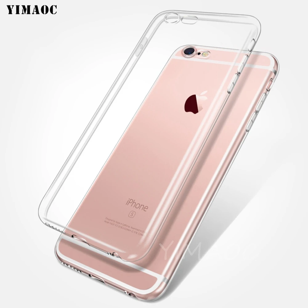 Универсальный мягкий чехол YIMAOC из ТПУ силиконовый для iPhone 8 7 6 6S Plus 5 SE X XR XS 11 Pro Max