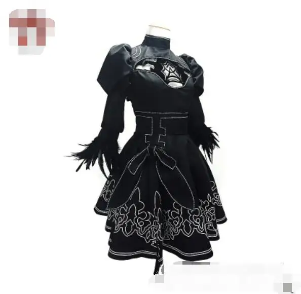 Новая игра NieR:Automata cosplay 2B платье для девочек костюмы Хэллоуина черное аниме