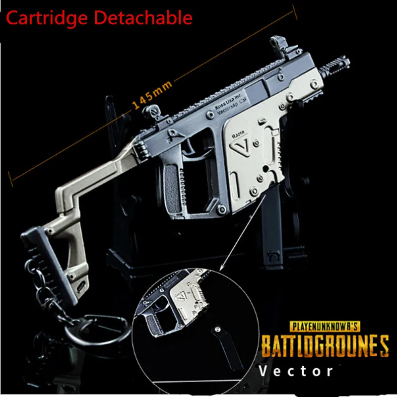 Игра PUBG SKS SCAL оружие картридж Съемный пистолет Модель 17 см Брелок высокого качества игровой брелок для ключей любовника подарки - Цвет: A