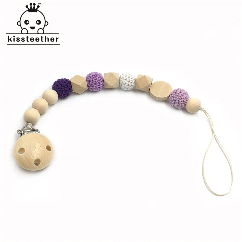 3 шт./лот деревянный Прорезыватель для зубов кормления бусины вязания крючком