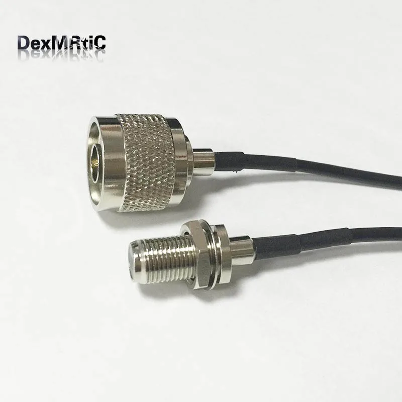 НОВЫЙ N штекер переключателя F Женский Соединительный кабель RG174 оптовая продажа