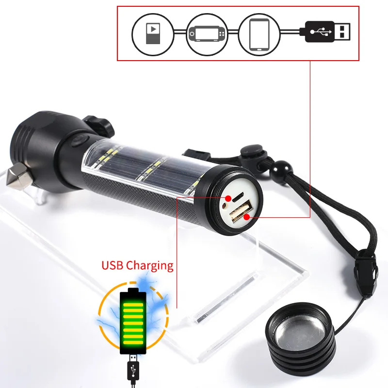 Coba светодиодный фонарик Многофункциональный магнитный lanterna tatica usb