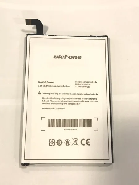 Ulefone запасная батарея 6050 мАч большая емкость литий ионная для ulefone power Smart Phone в