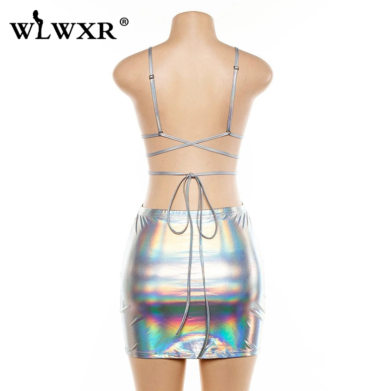 WLWXR уличная одежда Светоотражающий Комплект из двух предметов женская бандажный