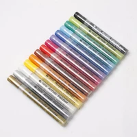 5pcs marker pen paint pen waterproof sunproof permanent quick dry water based pigment ink free shipping