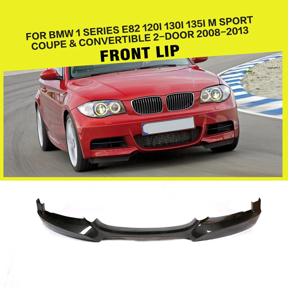 

Front Bumper Lip Spoiler Splitters for BMW 1 Series E82 E88 M Sport M tech Coupe Convertible 2008 - 2013 Carbon Fiber / FRP
