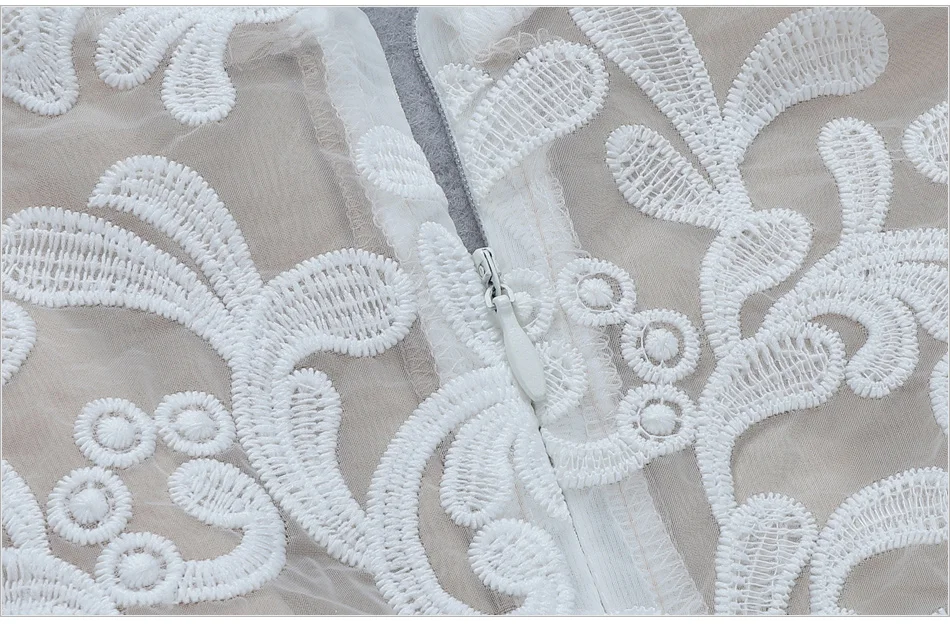Романтический рябить вышивка сетки Для женщин Femme платье Vestidos с v-образным вырезом и длинным рукавом Сладкий плотно Талия Мини вечернее платье-футляр