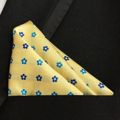 Lingyao Роскошные карманные квадратные высококачественные тканые носовые платки