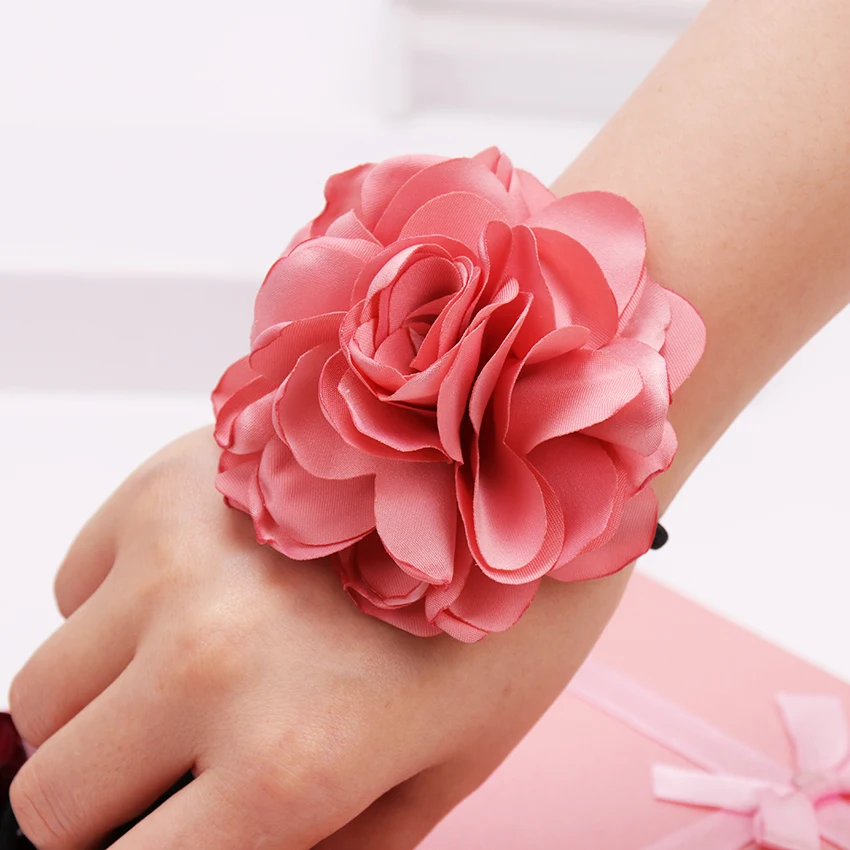1PC Girls Hair Accessories Rose Flower Circle Ponytail Elastic Rubber Bands Rope Women Headwear |