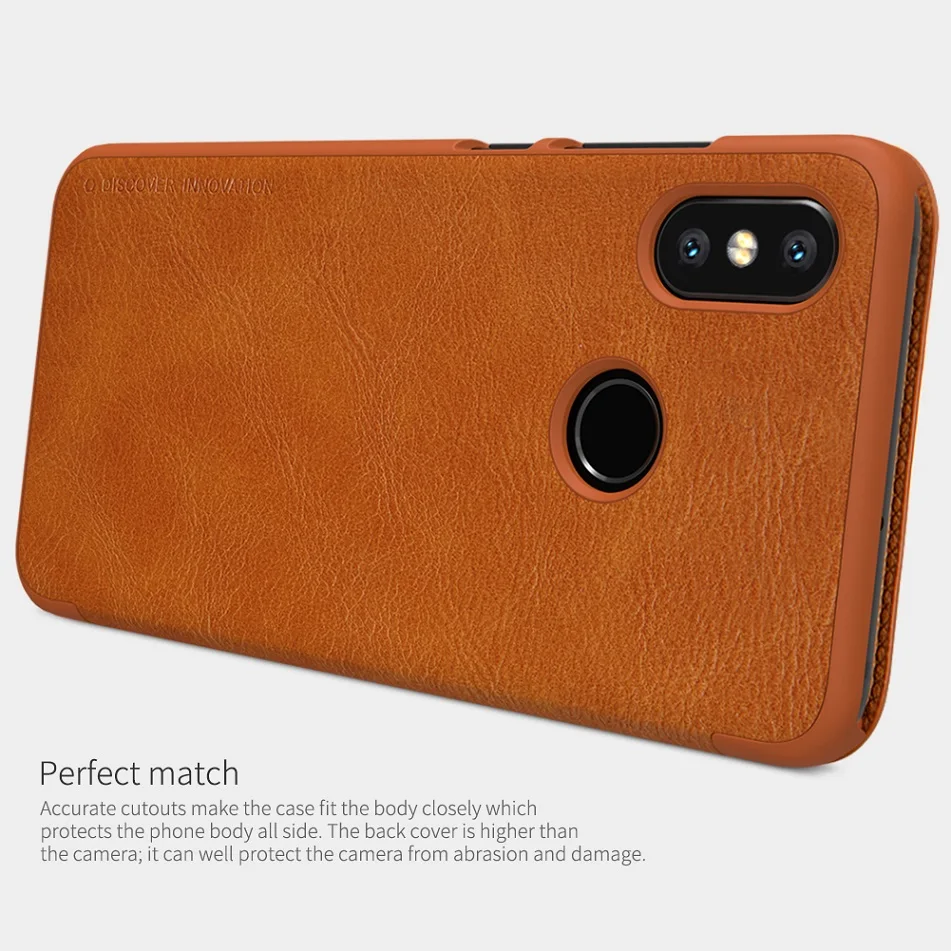 Винтажный флип-чехол Nillkin Qin из искусственной кожи для xiaomi mi 8, чехол 6,21, кошелек со слотом для карт, чехол, Функция smart wake up для mi 8, чехол