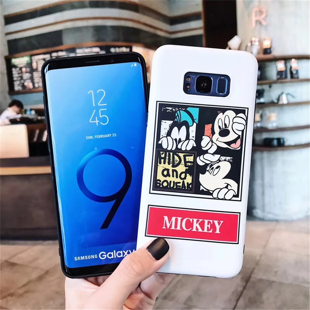 Элитный бренд мультяшный чехол для телефона Samsung Galaxy S8 S9 плюс S8Plus S9Plus Note8 Note9 с
