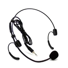 3,5 мм разъем наружный винтовой замок проводной двойной наушник гарнитура микрофон головной убор микрофон Микрофон для беспроводного передатчика