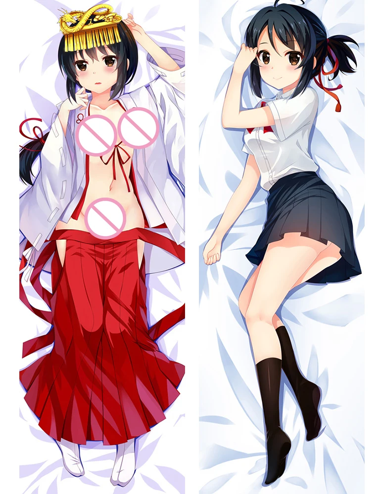 2018 July Japan наволочка с аниме ваше имя Miyamizu Mitsuha Dakimakura для подушки обнимающая