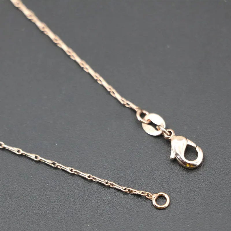 Новинка ссылка Цепи для Для женщин 1 мм Медь Нержавеющая сталь колье Цепочки и