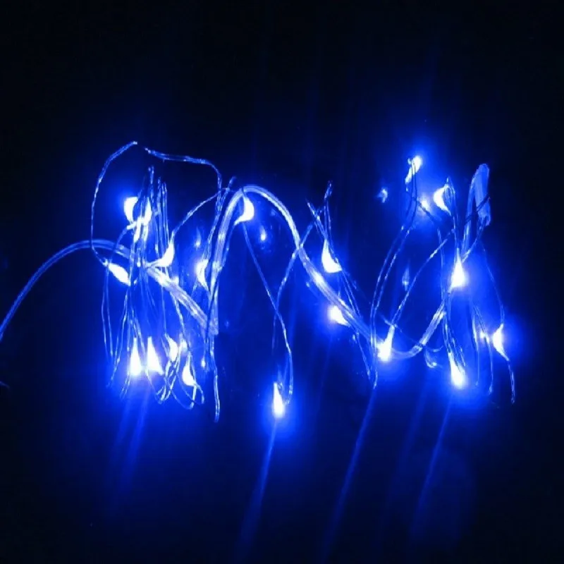 2 м Медный провод Гирлянды светодиодные свет 20LED 3AA Батарея питание