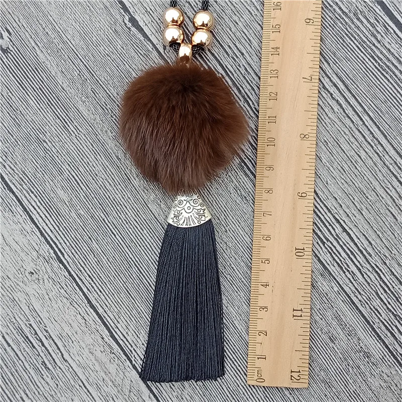 Новинка 2018 длинное плюшевое женское ожерелье с подвеской цепочкой| |