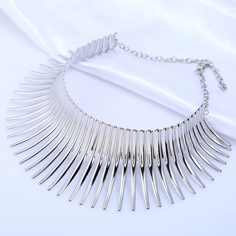 Fashion big brand exaggerated metal collar necklace Short clavicle chain hot sale | Украшения и аксессуары