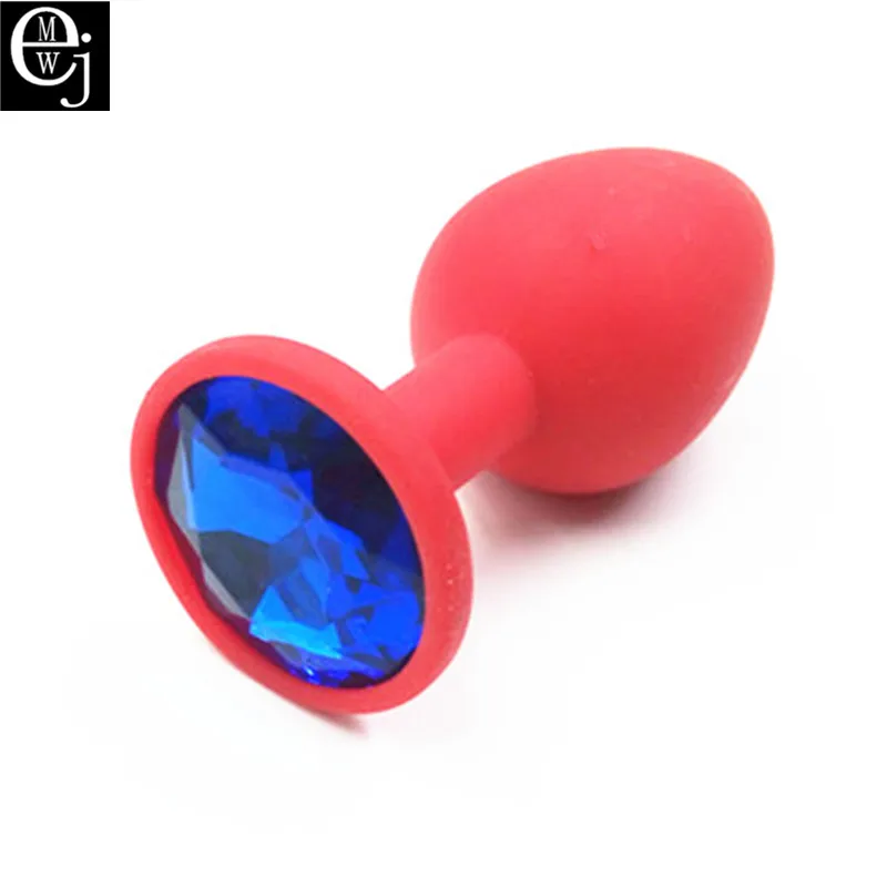 EJMW 2017 Горячая Распродажа маленькая красная силиконовая Анальная пробка с