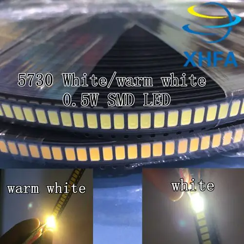 100 шт 5630/5730 CW/WW 0 5 W 150Ma 50 55lm 6500K белый светильник SMD 5730 5630 теплый 3000K СВЕТОДИОДНЫЙ