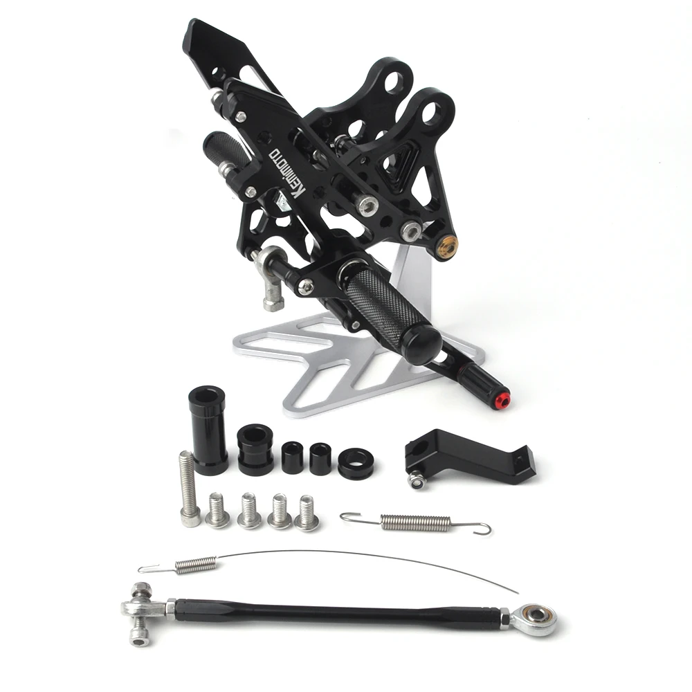 KEMiMOTO аксессуары для мотоциклов HONDA Grom MSX 125 MSX125 2013 подножки с ЧПУ Регулируемые Задние подножки