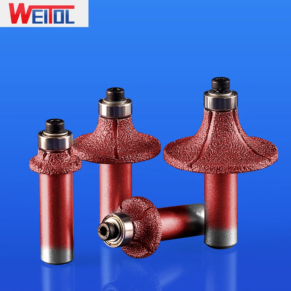 WeiTol 1 шт. Кукуруза круглые фрезы для контурной обработки Алмазный Эмери камнерезная машина биты фреза станков с ЧПУ для обработки мрамора